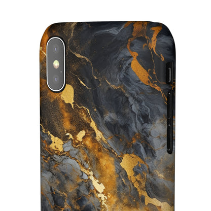 Platinum Gold Marble - iPhone Snap Case