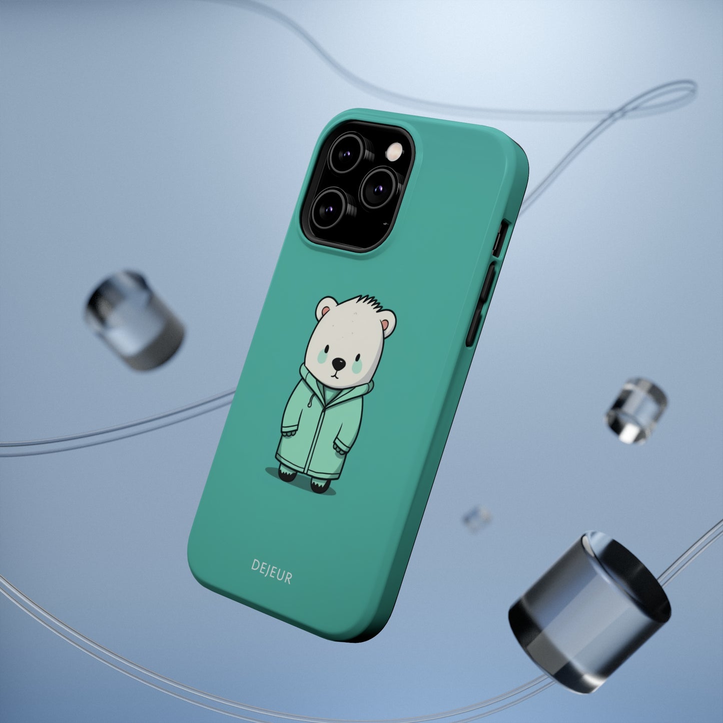 Aqua Coat Bear - iPhone MagSafe Tough Case