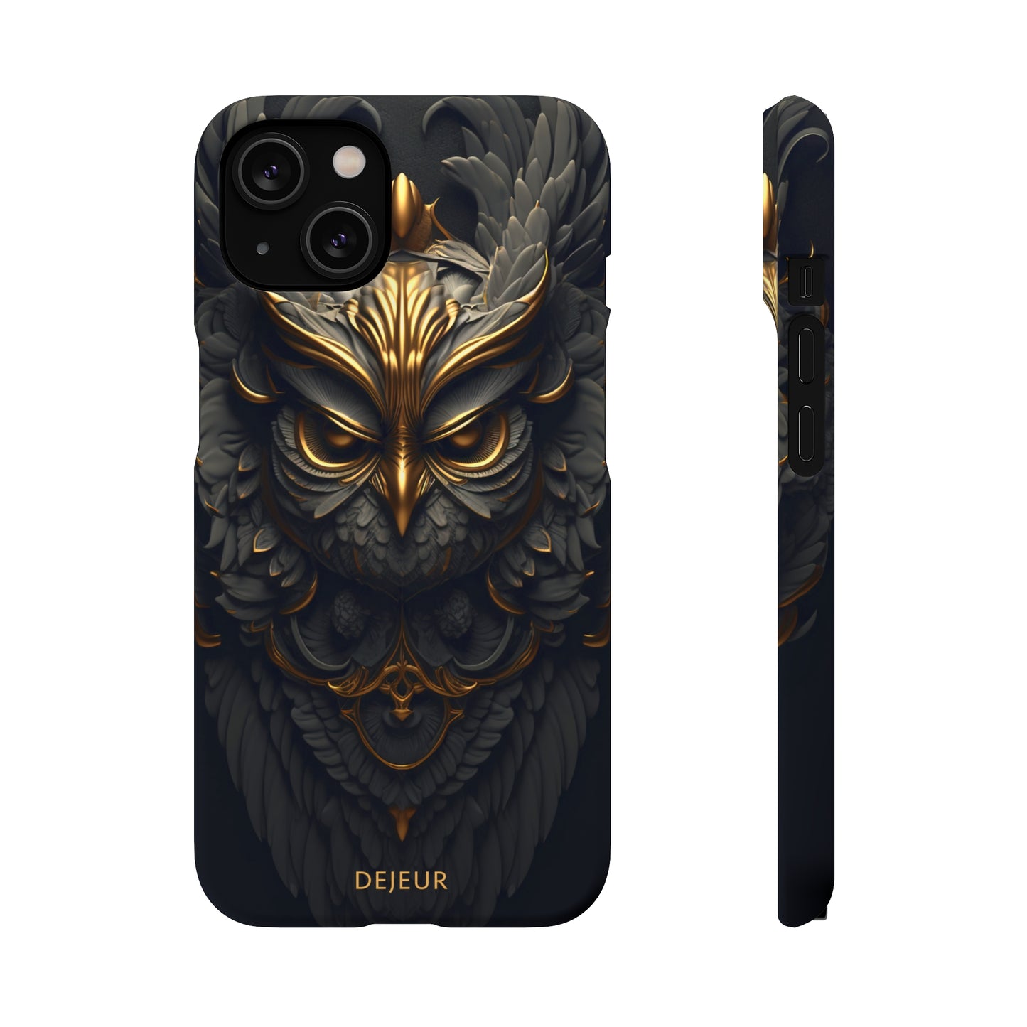 Golden Dark Owl - iPhone Snap Case