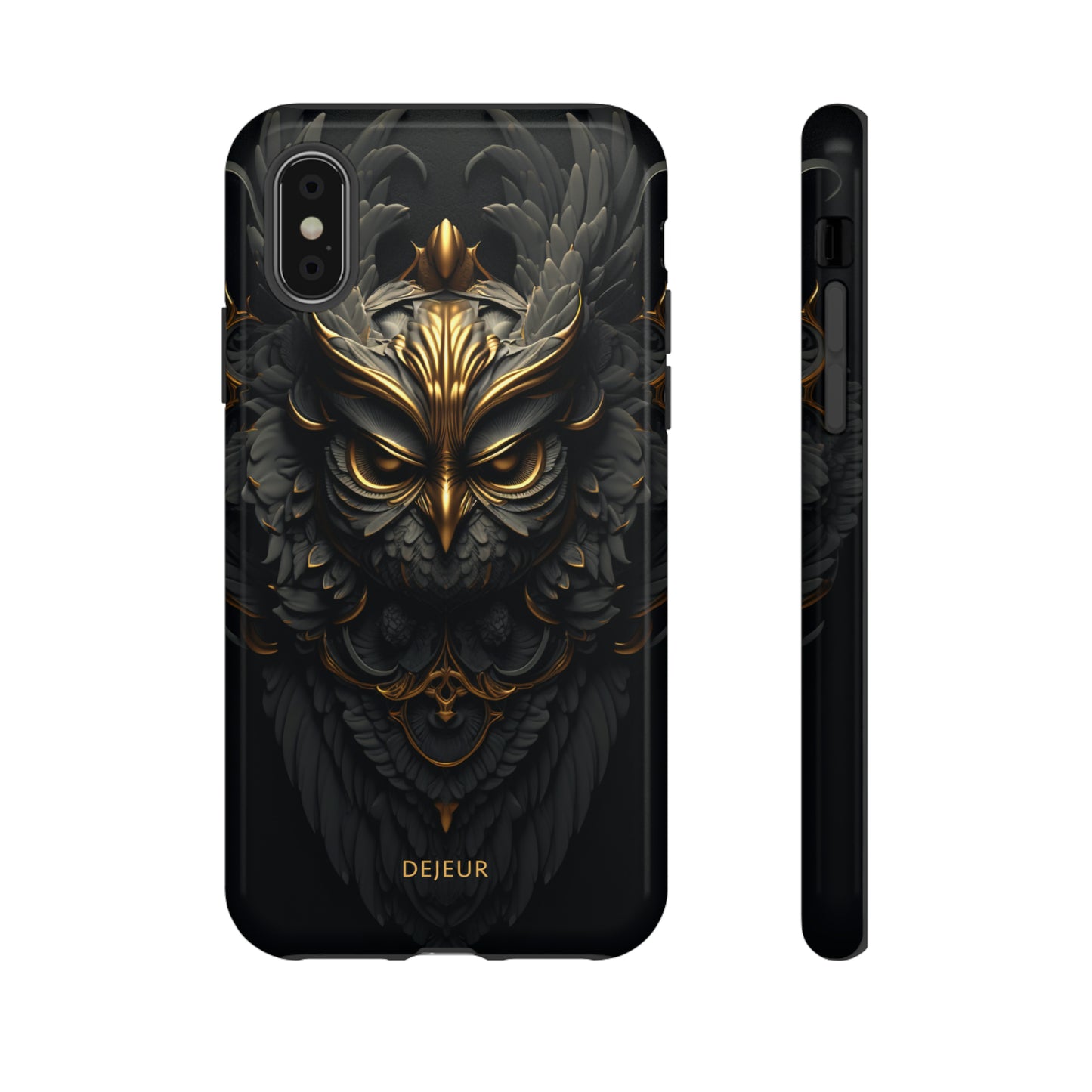 Golden Dark Owl - iPhone Tough Case