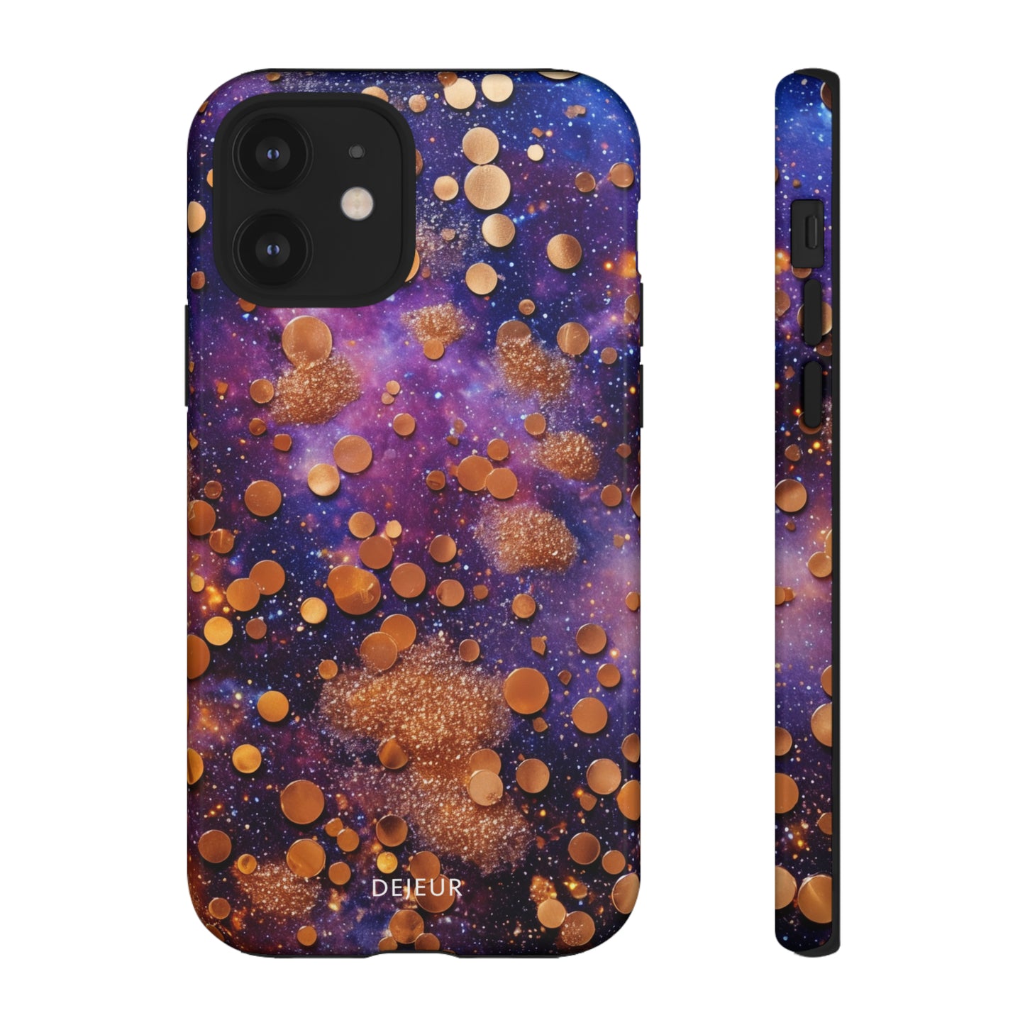 Cosmic Glitter Circles - iPhone Tough Case