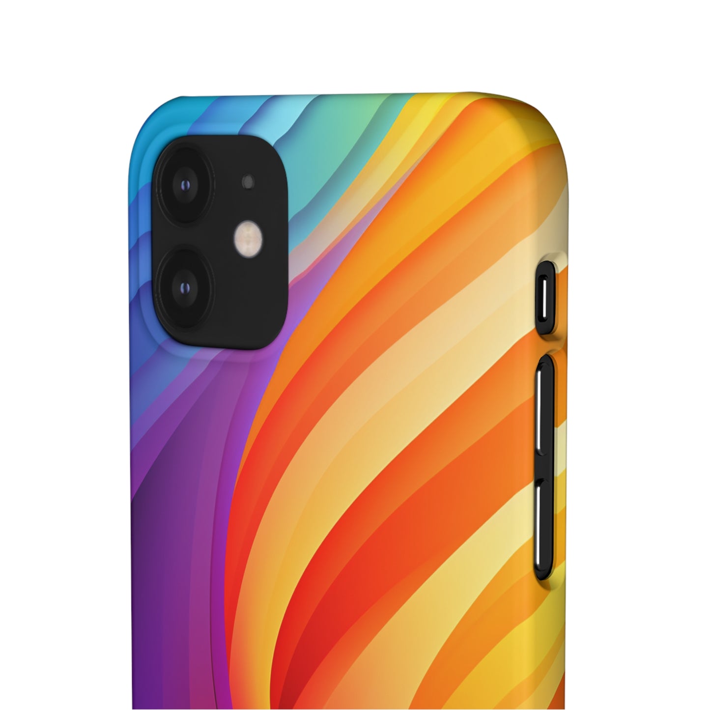 Rainbow Waves - iPhone Snap Case