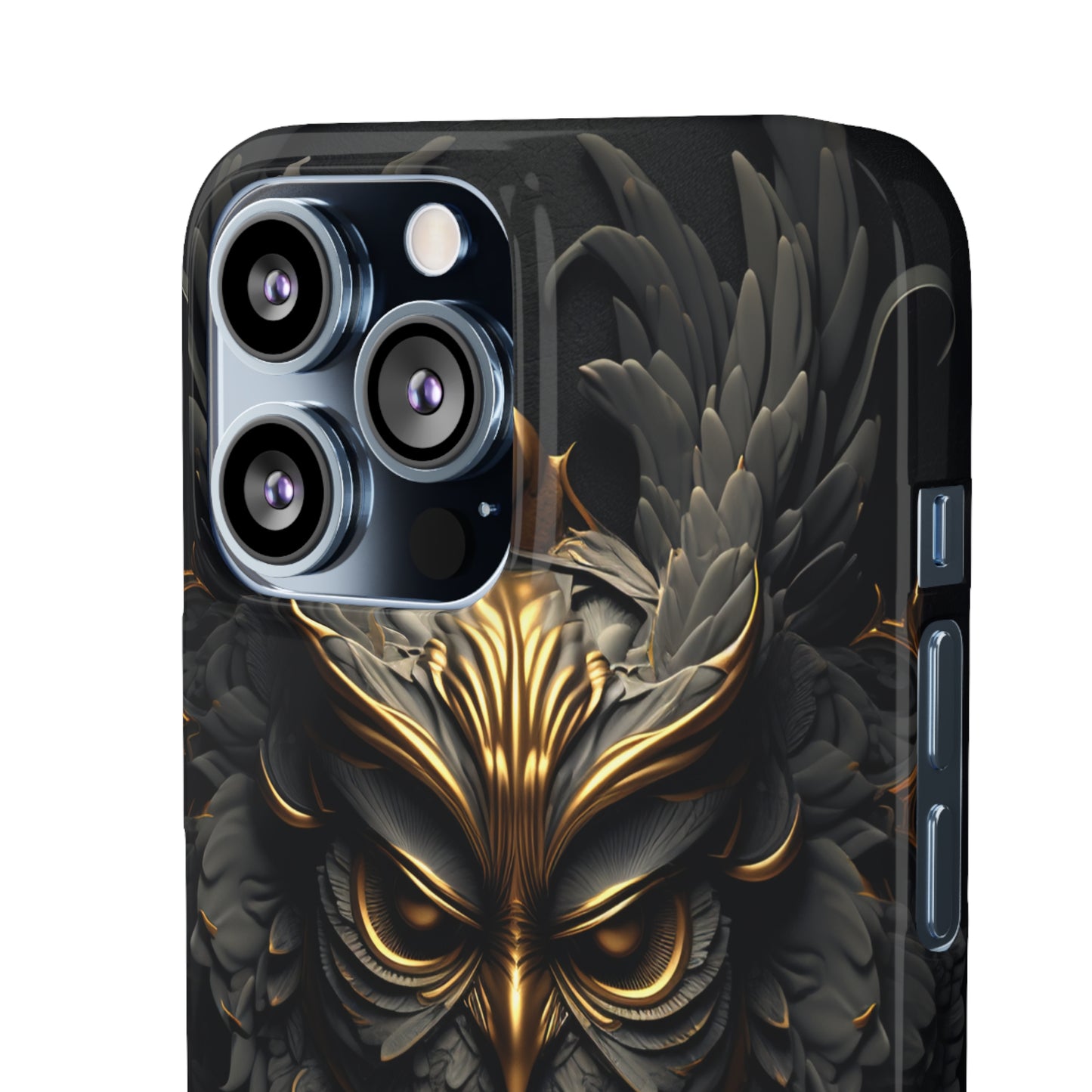 Golden Dark Owl - iPhone Snap Case