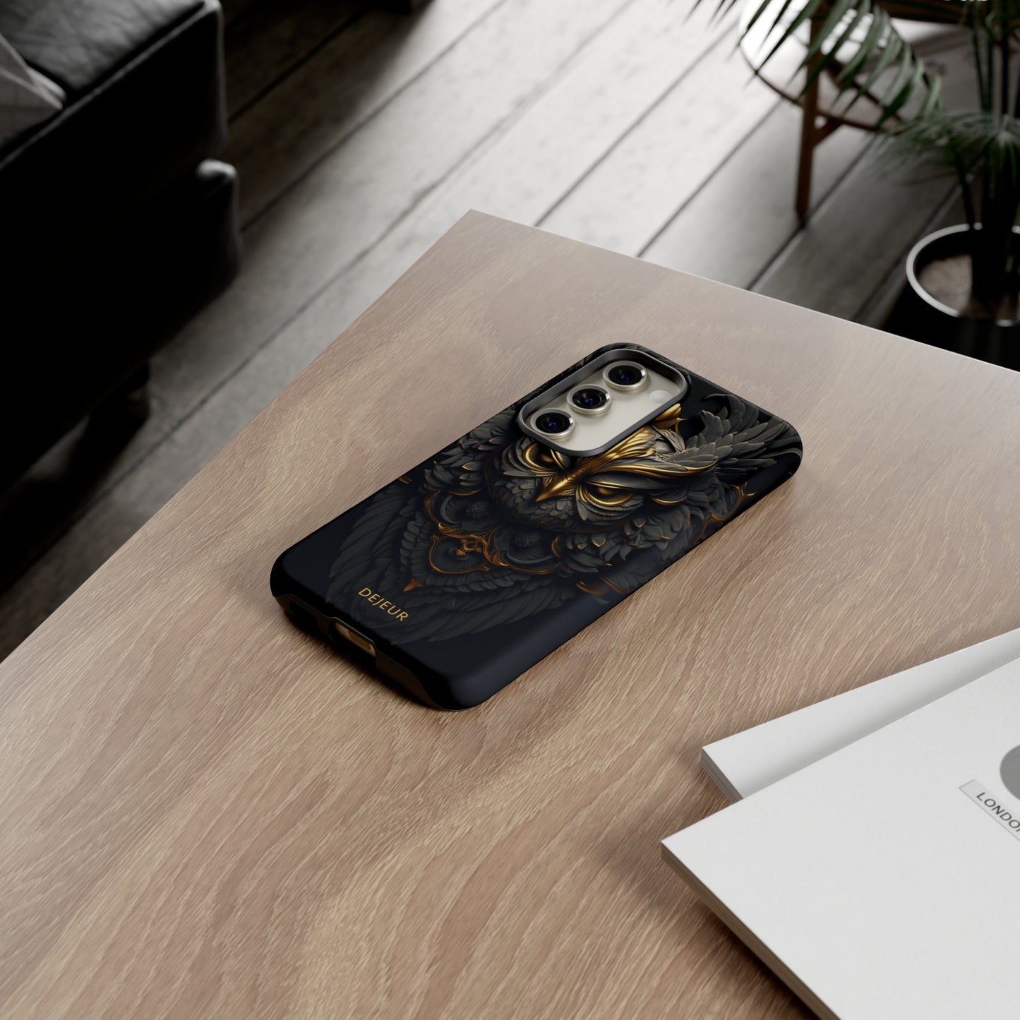 Golden Dark Owl - Samsung Galaxy Tough Case