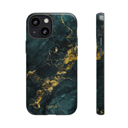 Gold Shadow Marble - iPhone Tough Case