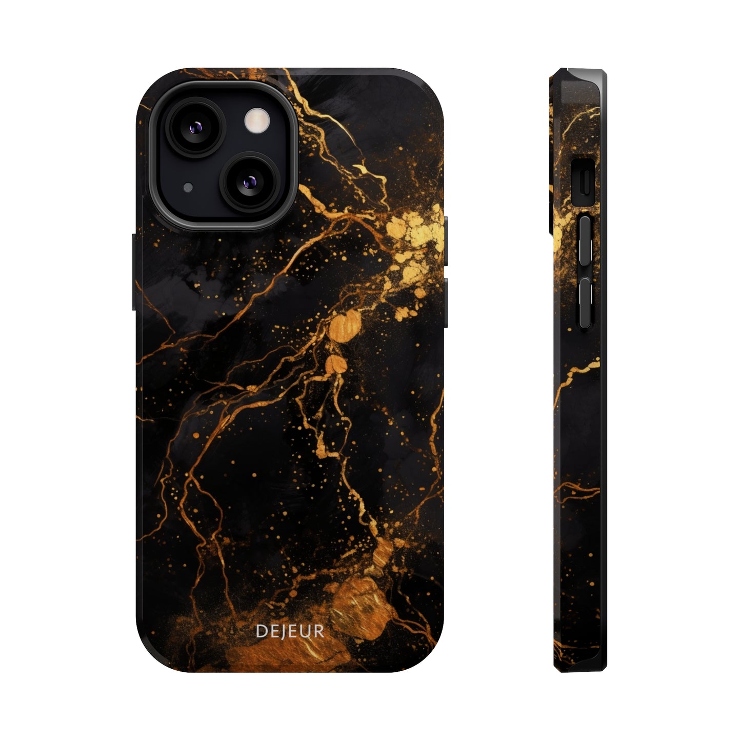 Dark Gold Amber Marble - iPhone MagSafe Tough Case