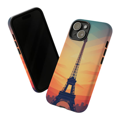 Eiffel Tower Sunset - iPhone Tough Case