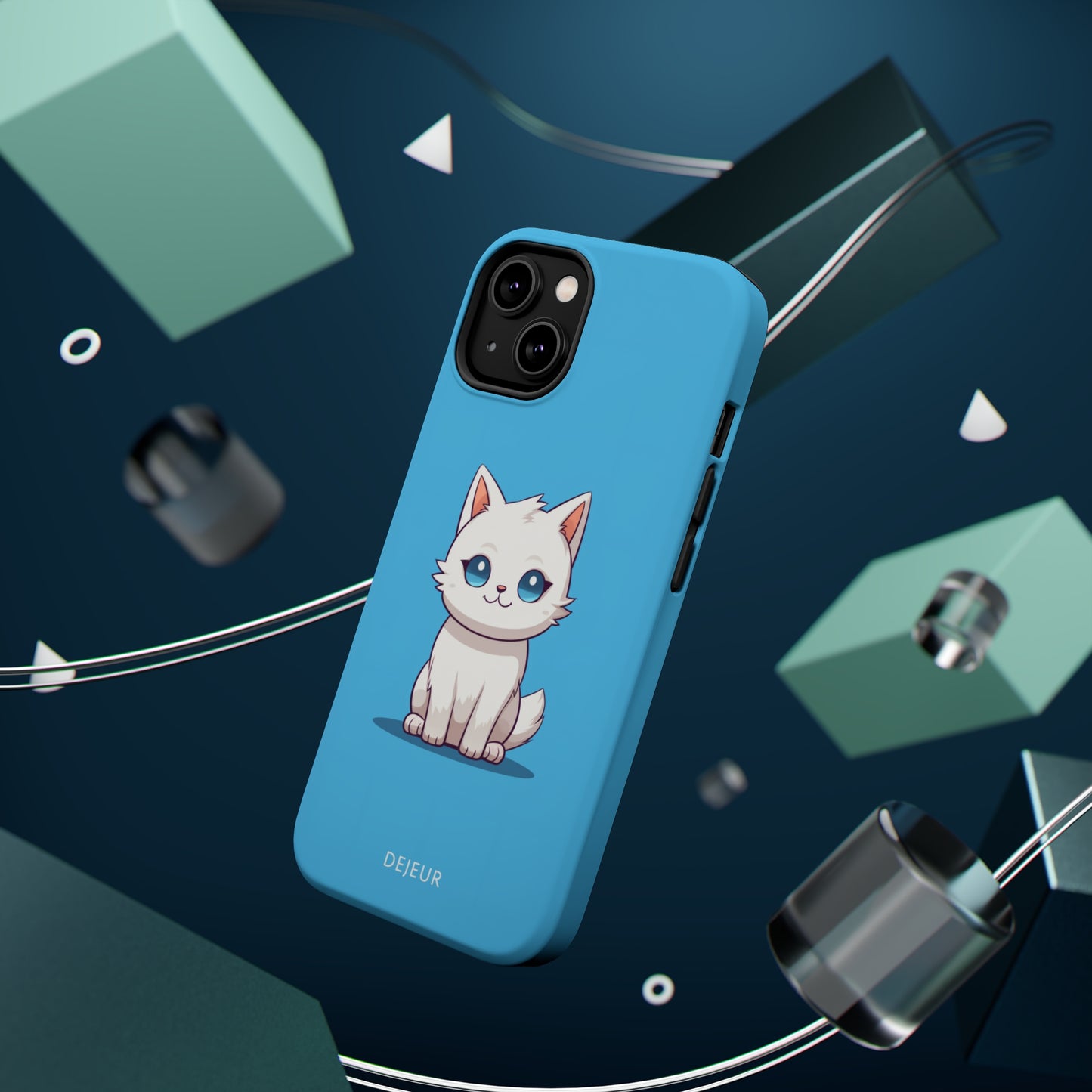 Little Blue Eyed Cat - iPhone MagSafe Tough Case