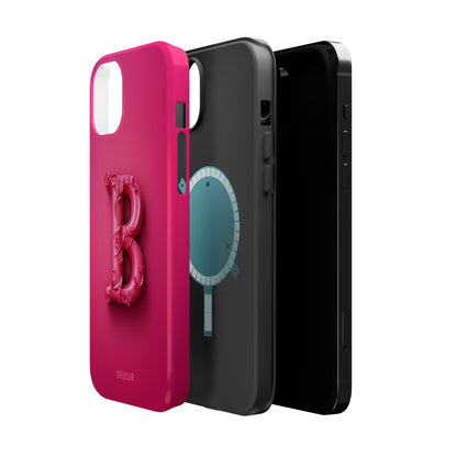 B Hot Pink - iPhone MagSafe Tough Case