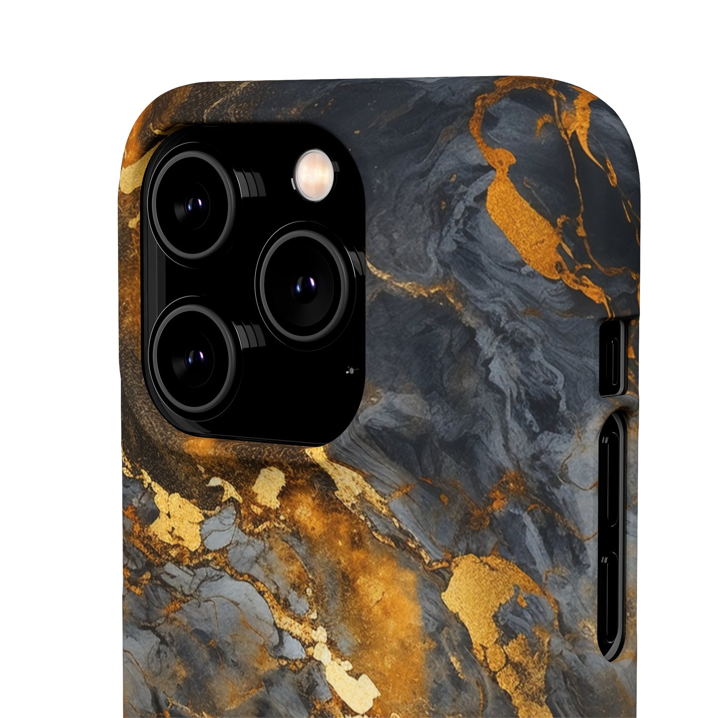 Platinum Gold Marble - iPhone Snap Case