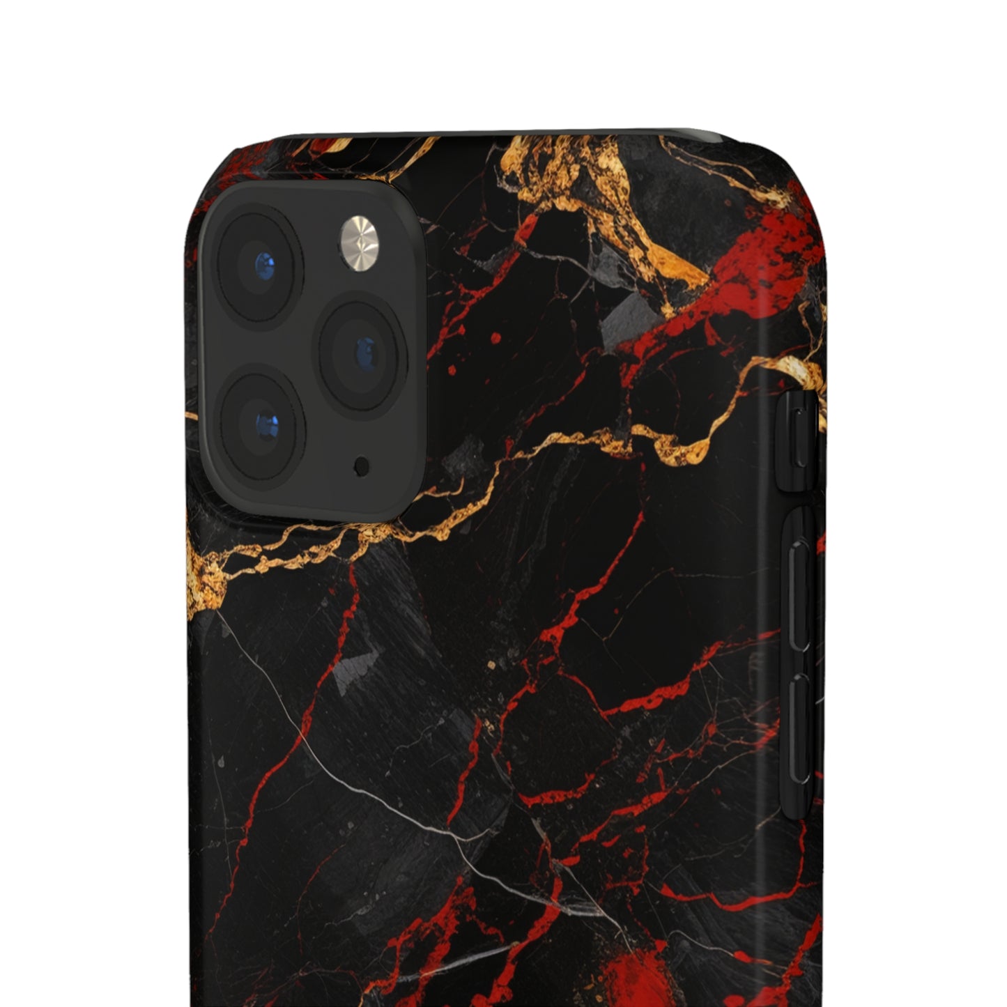 Dark Crimson Marble - iPhone Snap Case