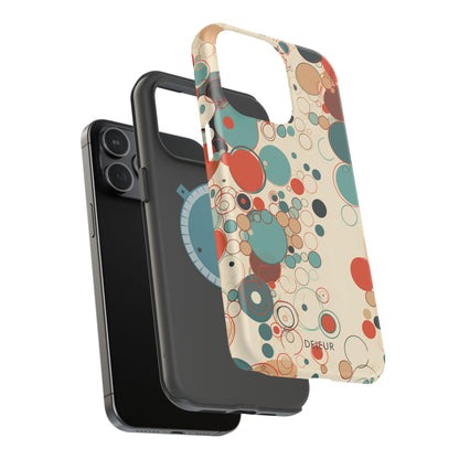 Pastel Line Circles - iPhone MagSafe Tough Case