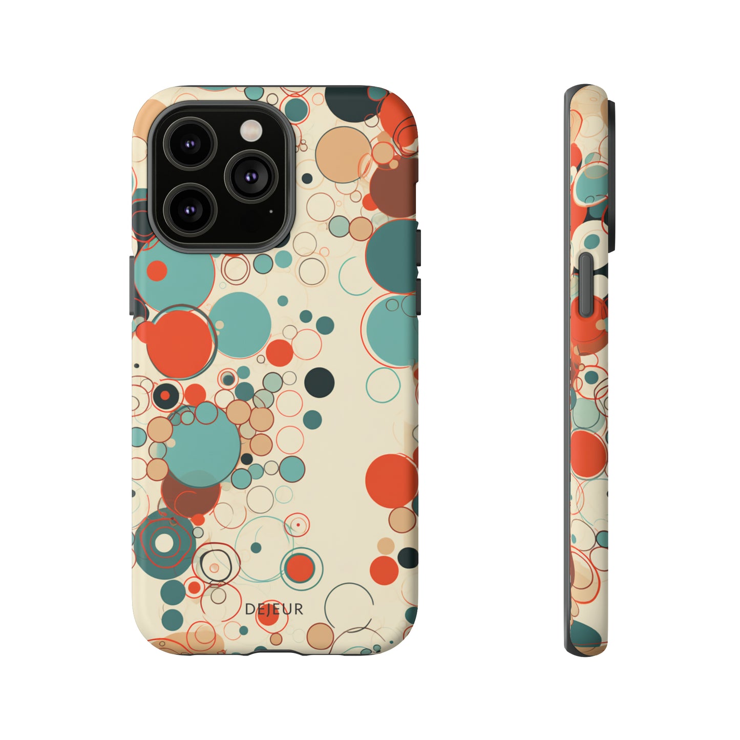 Pastel Line Circles - iPhone Tough Case