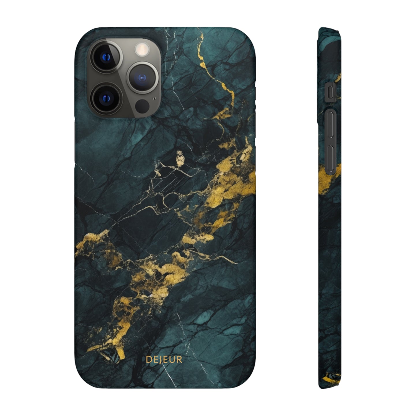 Gold Shadow Marble - iPhone Snap Case