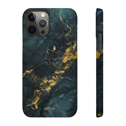 Gold Shadow Marble - iPhone Snap Case