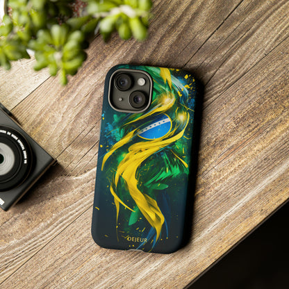 Brazil Splatter Design - iPhone Tough Case