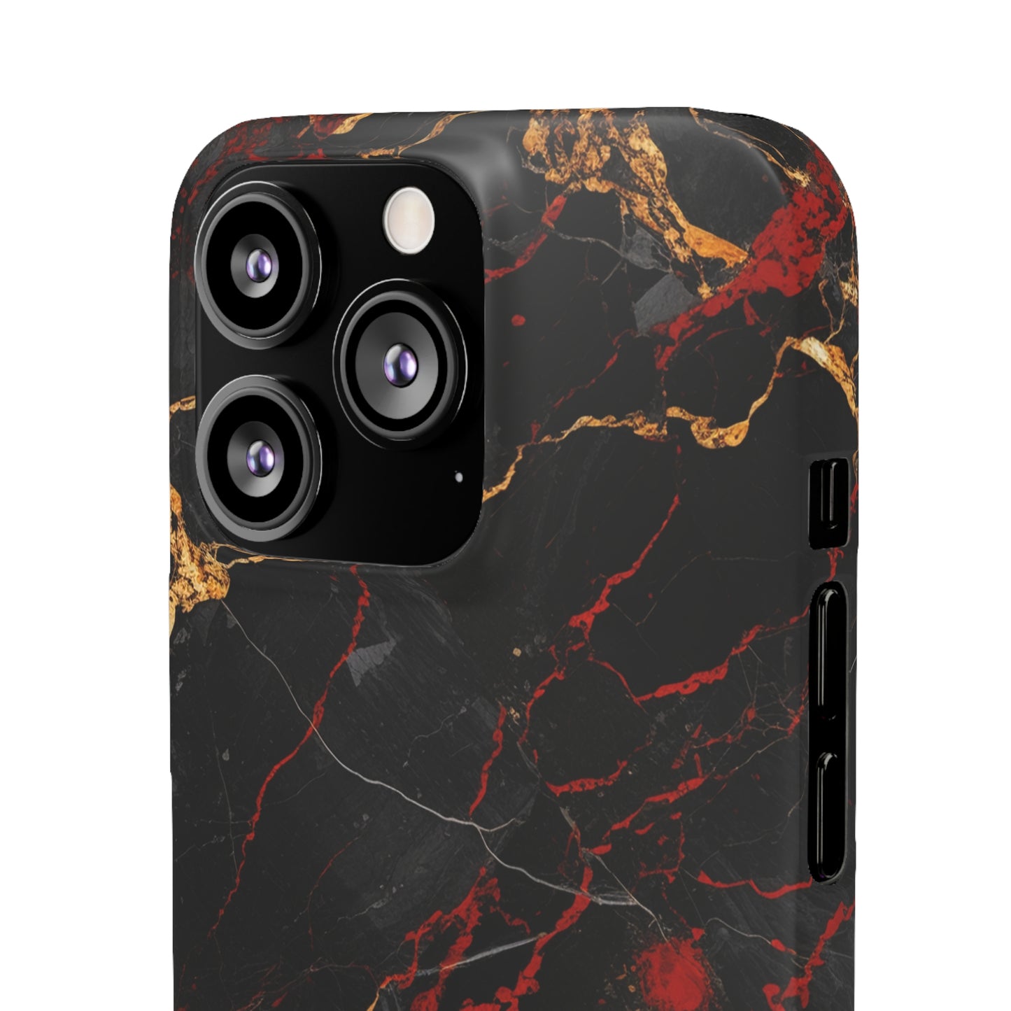 Dark Crimson Marble - iPhone Snap Case