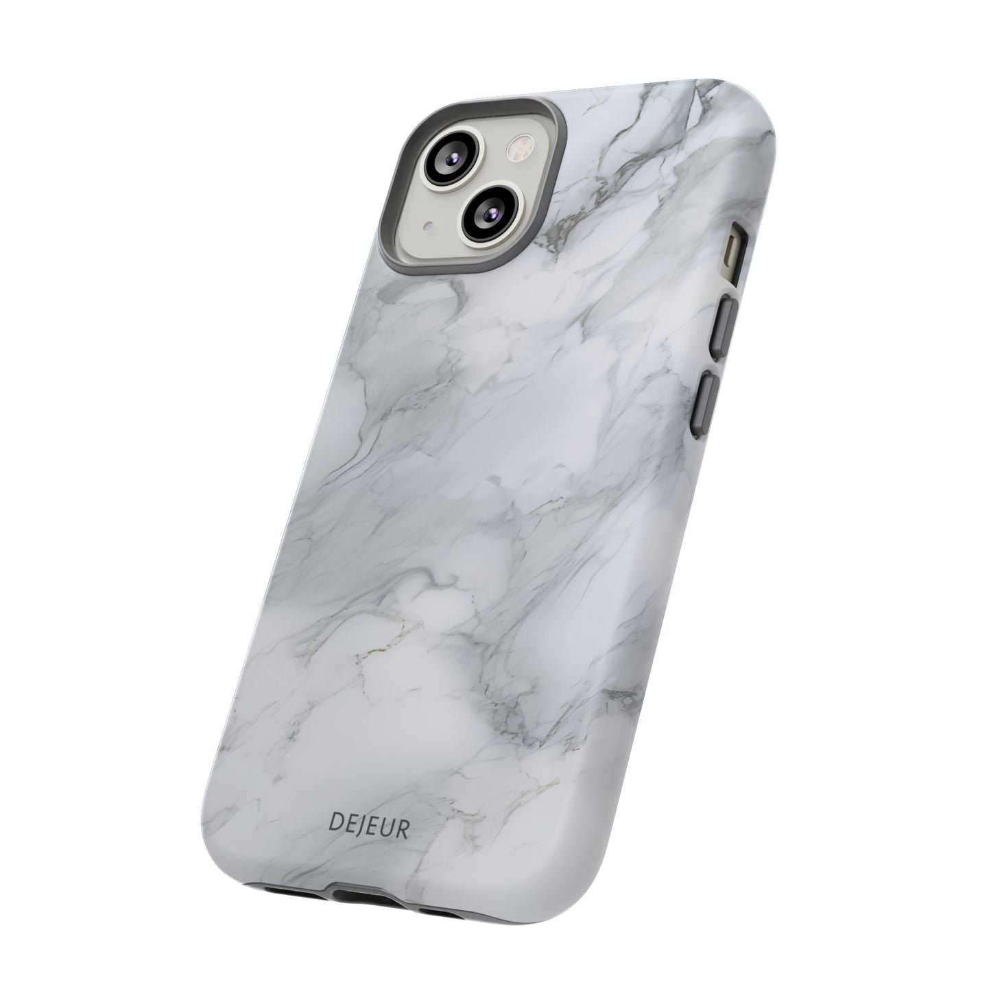 Platinum Silver Marble - iPhone Tough Case