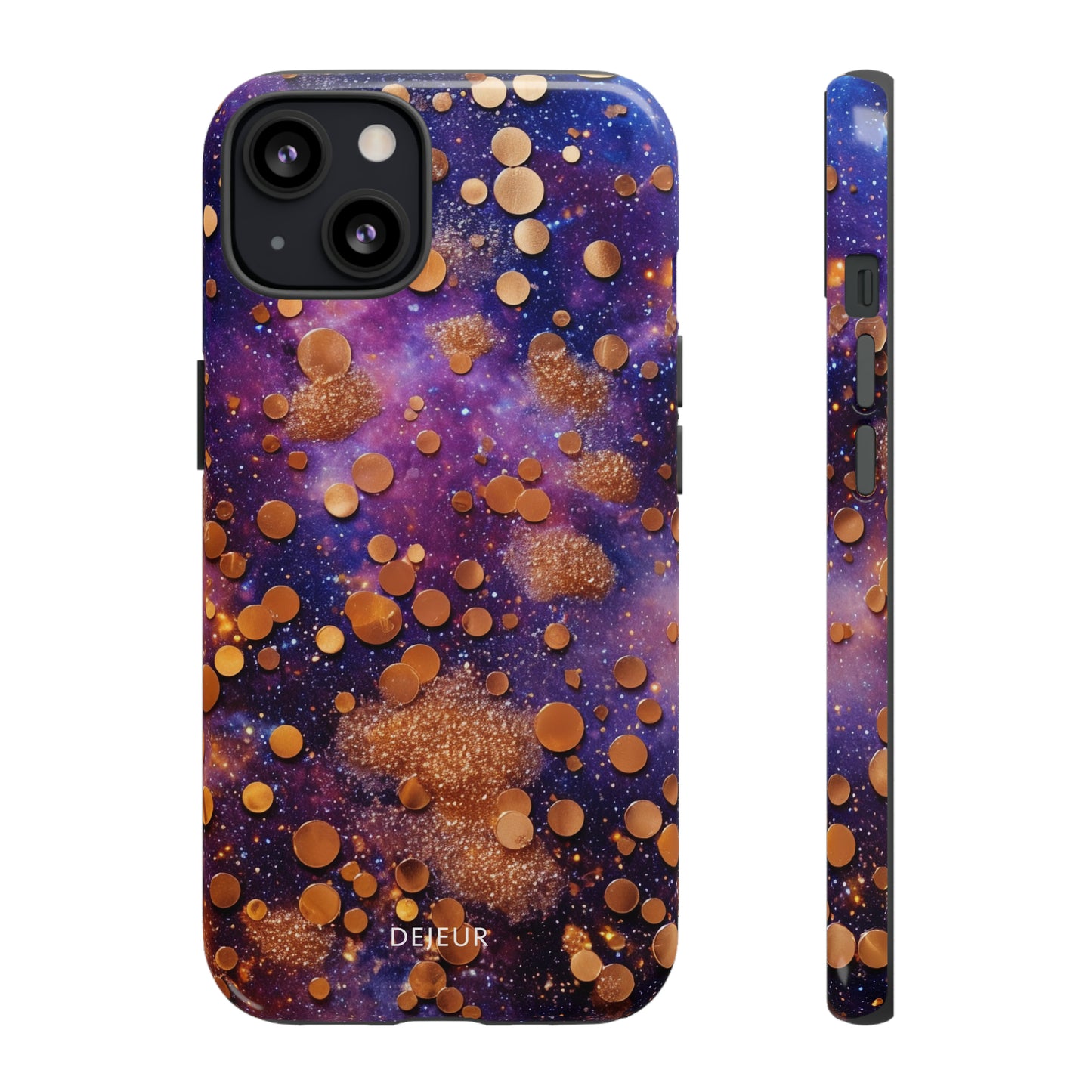 Cosmic Glitter Circles - iPhone Tough Case