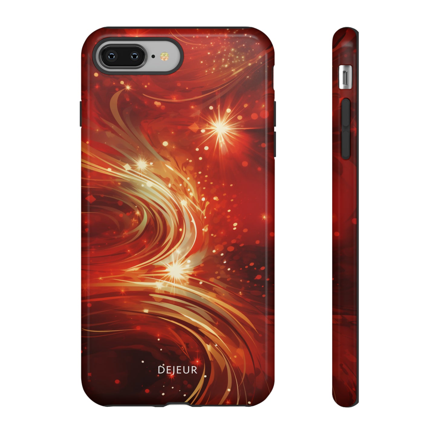 Festive Ruby Swirls  - iPhone Tough Case