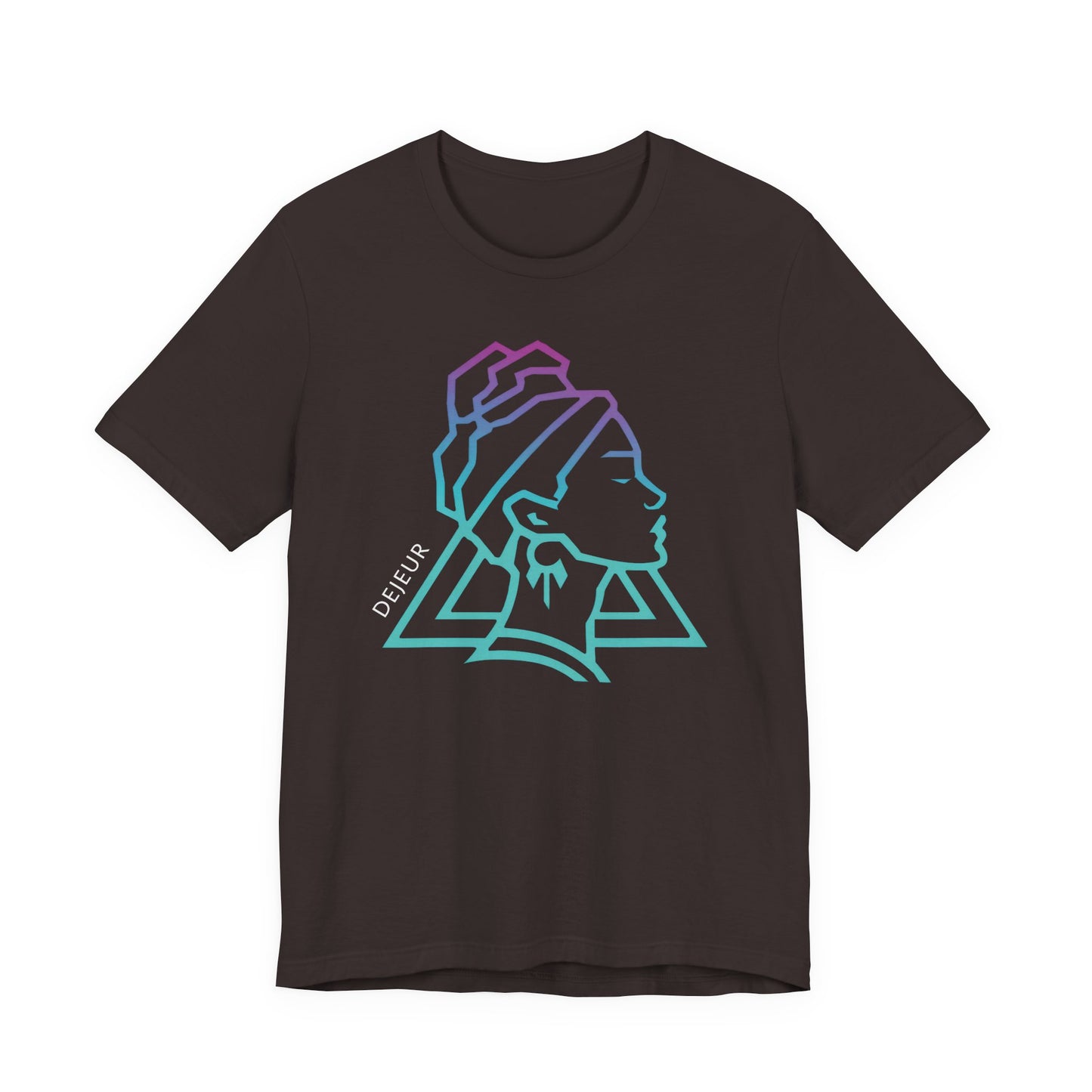 Neon Abstract Woman's Profile - T-Shirt