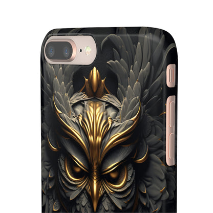 Golden Dark Owl - iPhone Snap Case