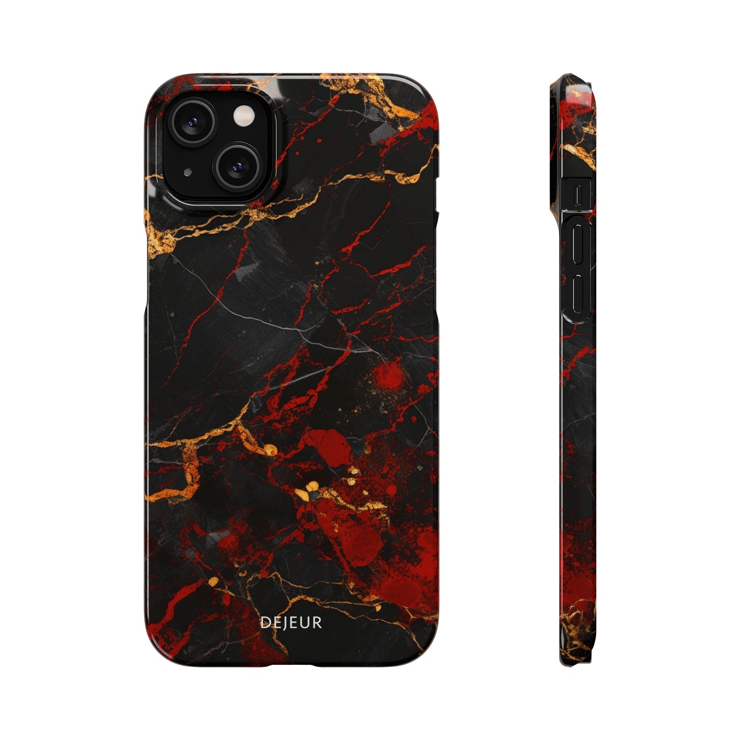 Dark Crimson Marble - iPhone Snap Case