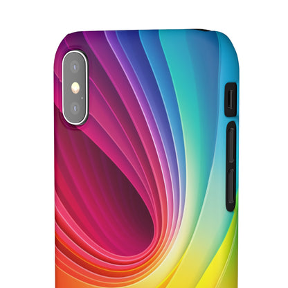 Rainbow Swirl - iPhone Snap Case