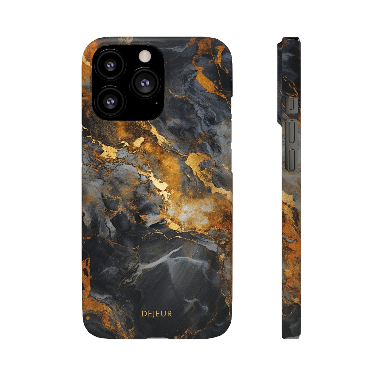 Platinum Gold Marble - iPhone Snap Case