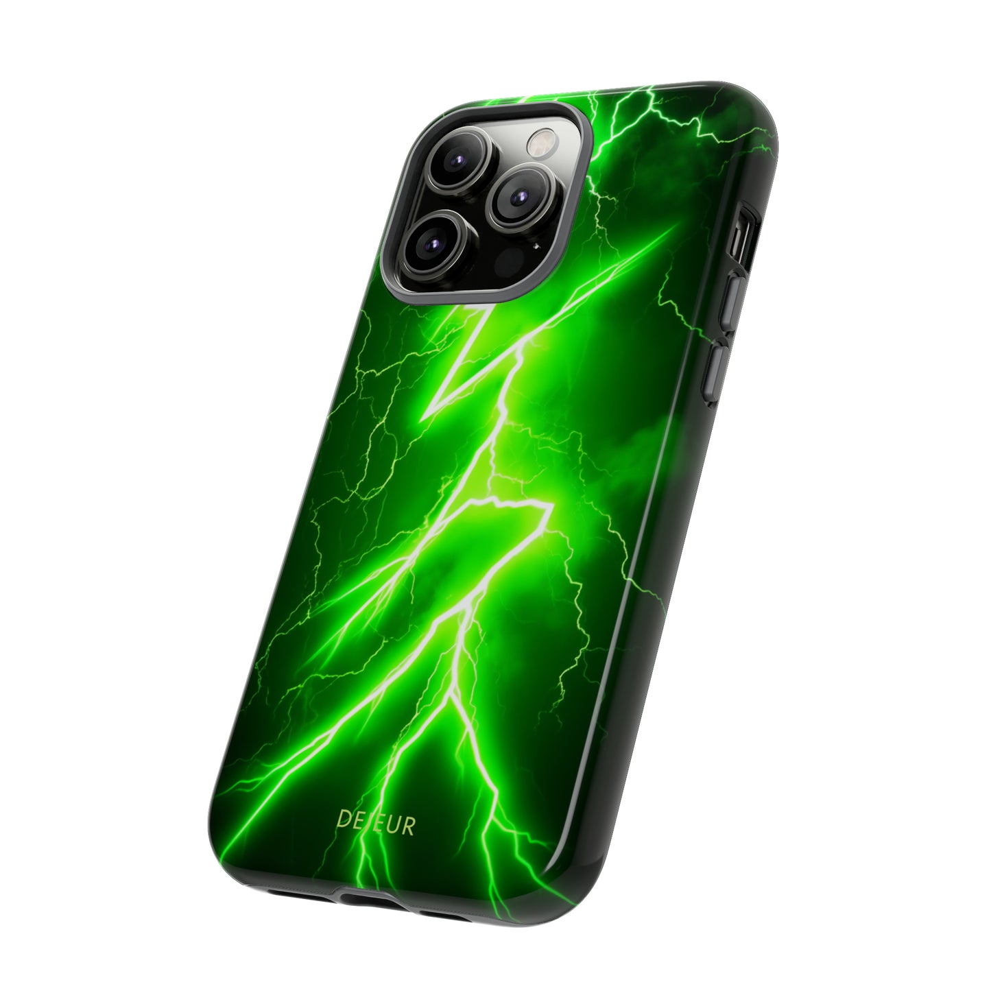 Neon Green Lightning - iPhone Tough Case