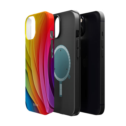 Rainbow Layers - iPhone MagSafe Tough Case