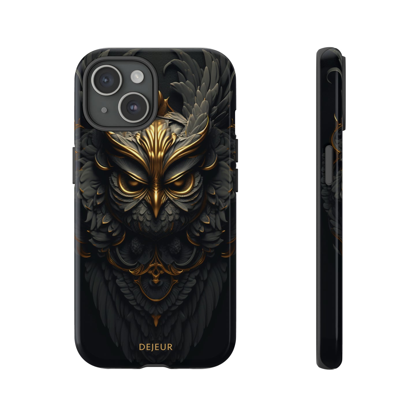 Golden Dark Owl - iPhone Tough Case