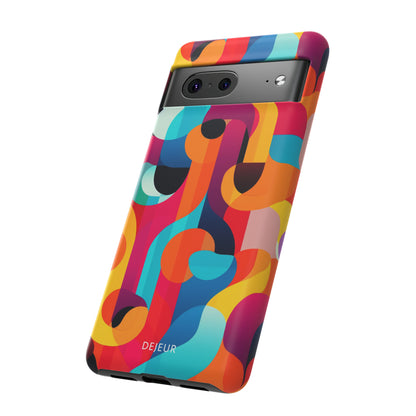 Curved Abstract Shapes - Google Pixel Tough Case