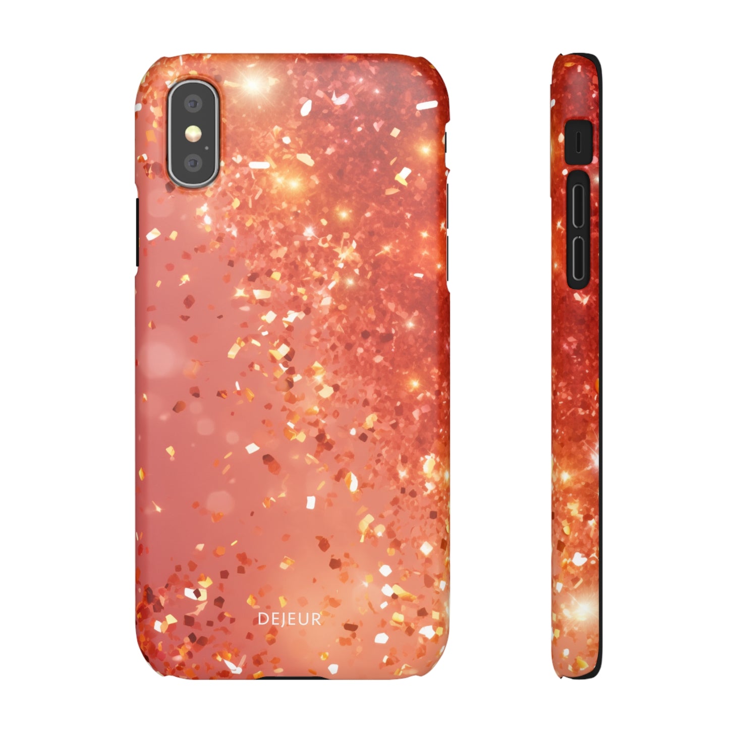 Rose Confetti Glitter - iPhone Snap Case