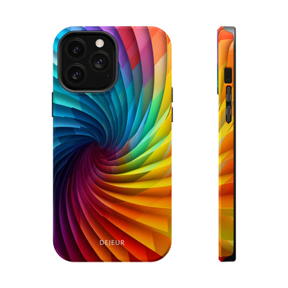 Rainbow Spiral - iPhone MagSafe Tough Case