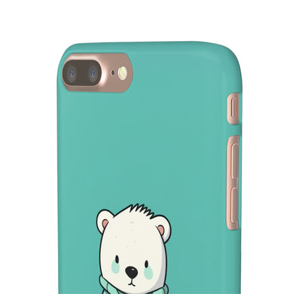 Aqua Coat Bear - iPhone Snap Case