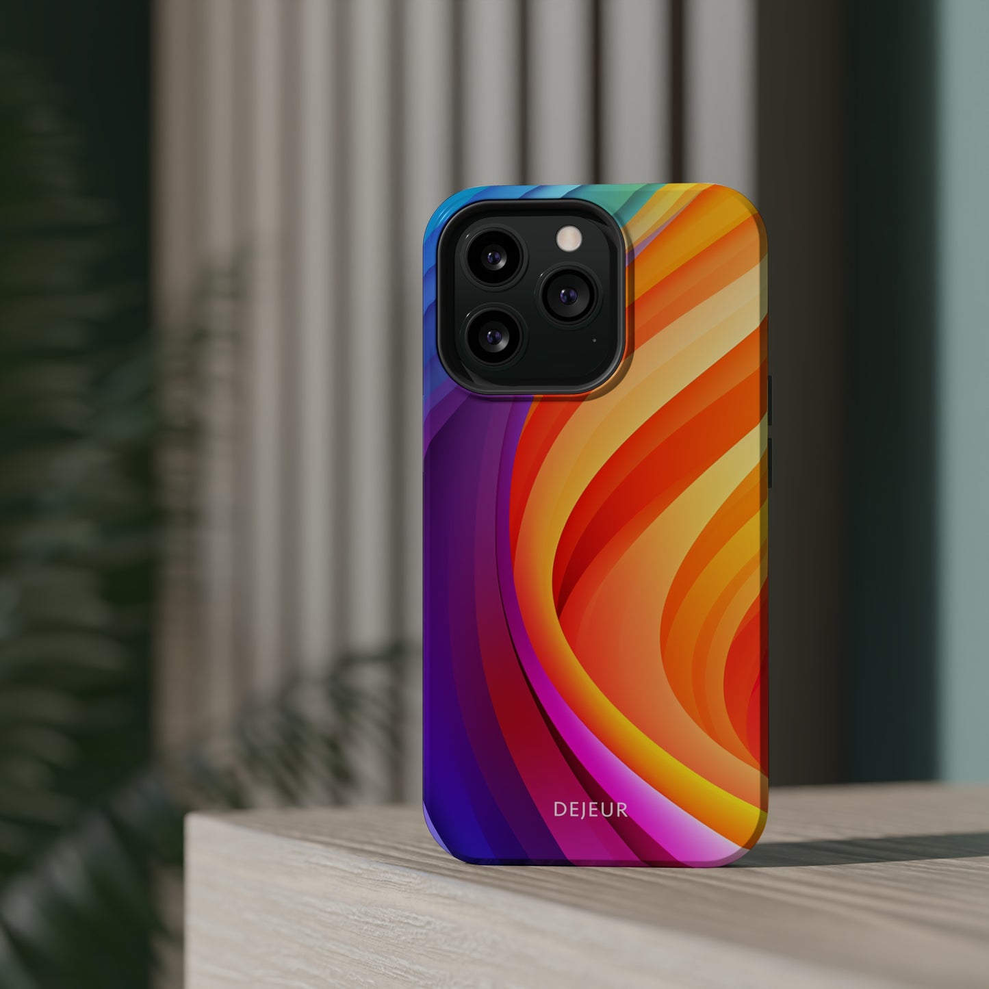 Rainbow Waves - iPhone MagSafe Tough Case