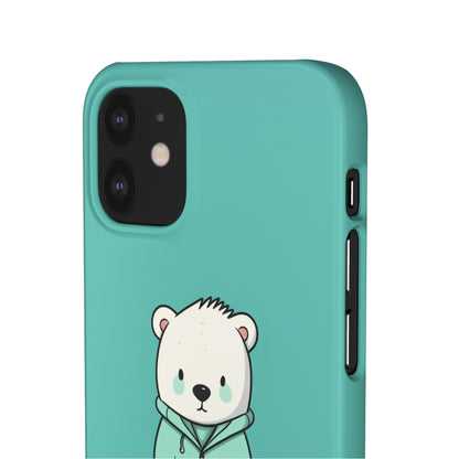 Aqua Coat Bear - iPhone Snap Case