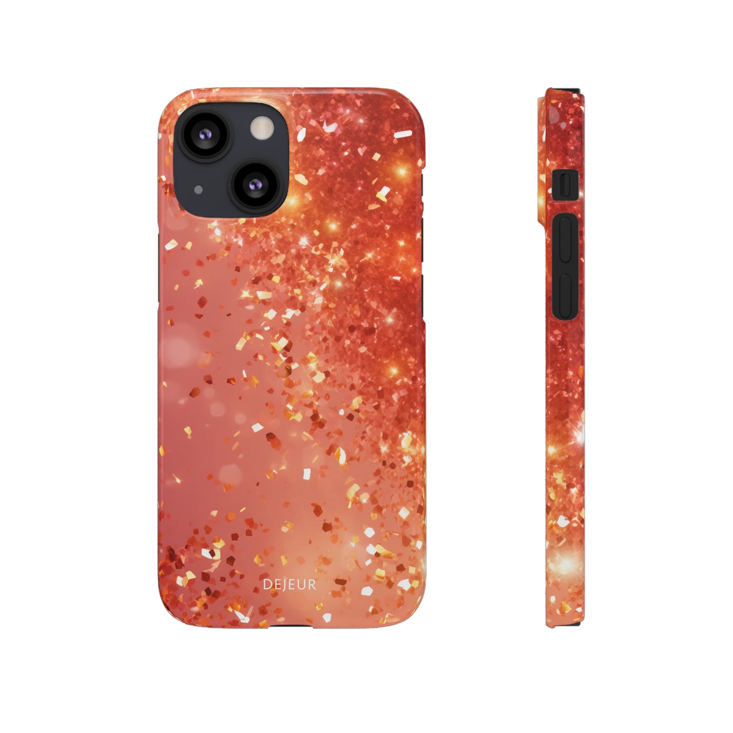 Rose Confetti Glitter - iPhone Snap Case