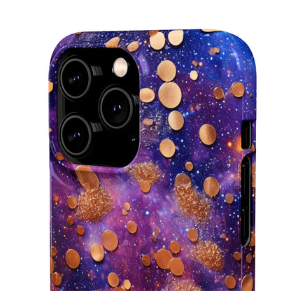 Cosmic Glitter Circles - iPhone Snap Case