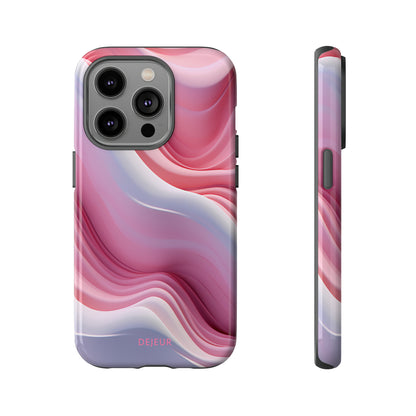 Pink Cream Waves - iPhone Tough Case