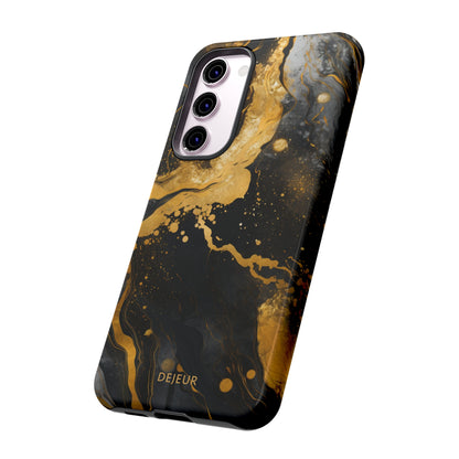 Gold & Black Marble - Samsung Galaxy Tough Case