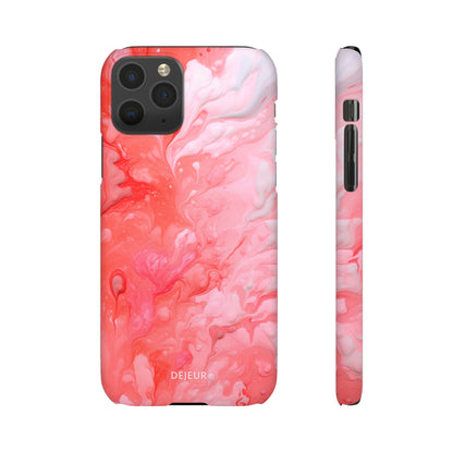 Rose Pink Marble - iPhone Snap Case