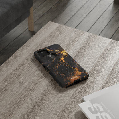 Dark Gold Amber Marble - Google Pixel Tough Case