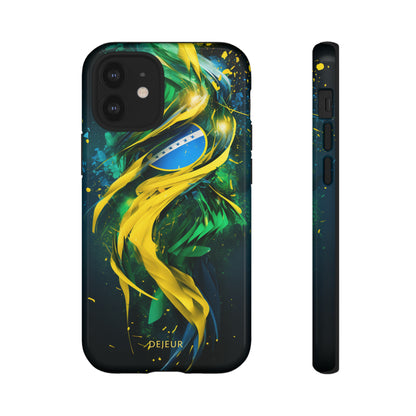 Brazil Splatter Design - iPhone Tough Case