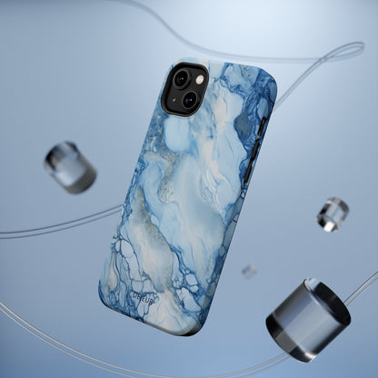 Sky Blue Marble - iPhone MagSafe Tough Case