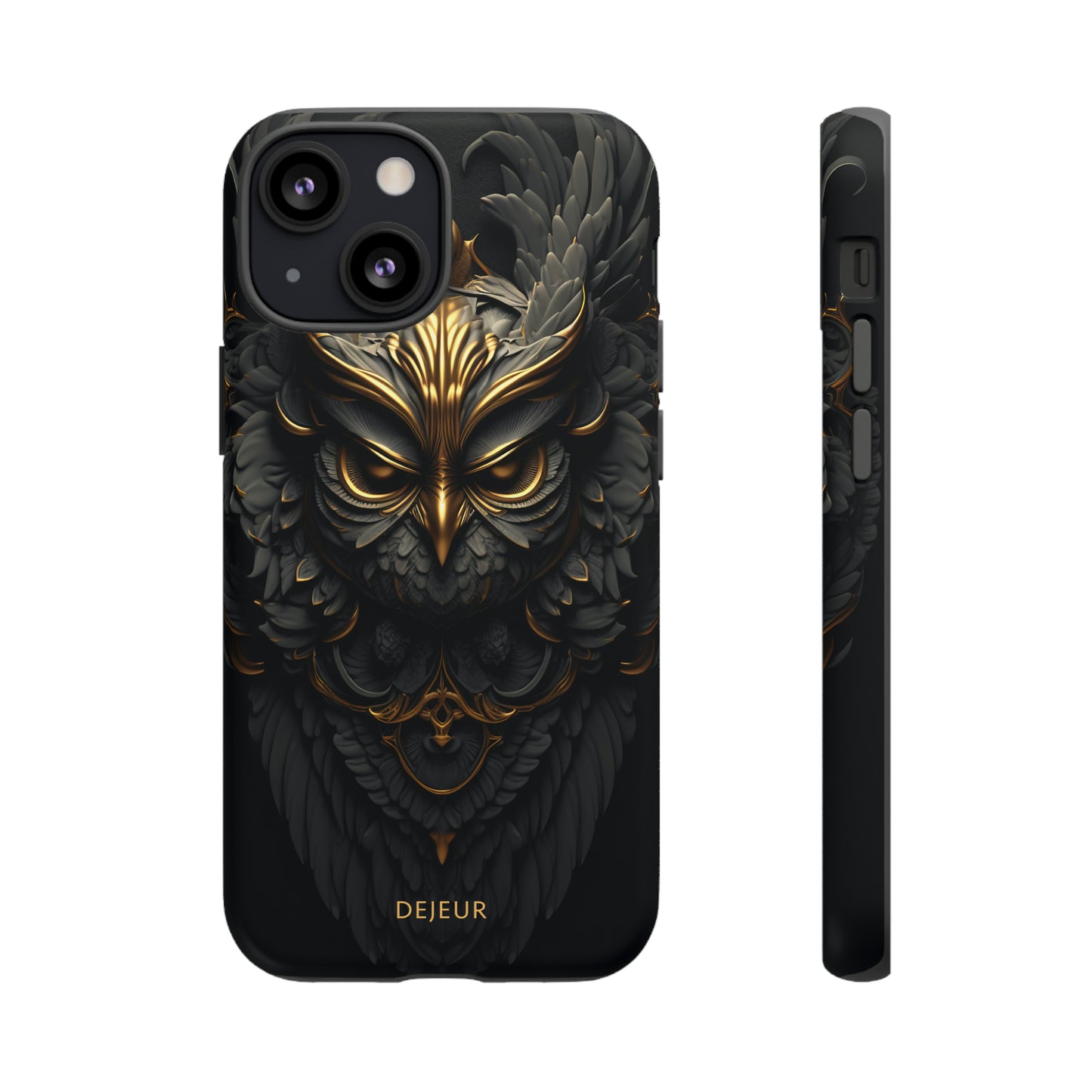 Golden Dark Owl - iPhone Tough Case