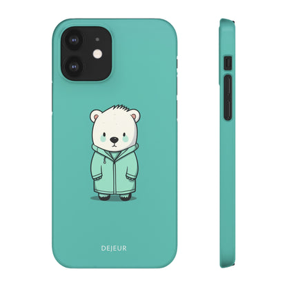 Aqua Coat Bear - iPhone Snap Case