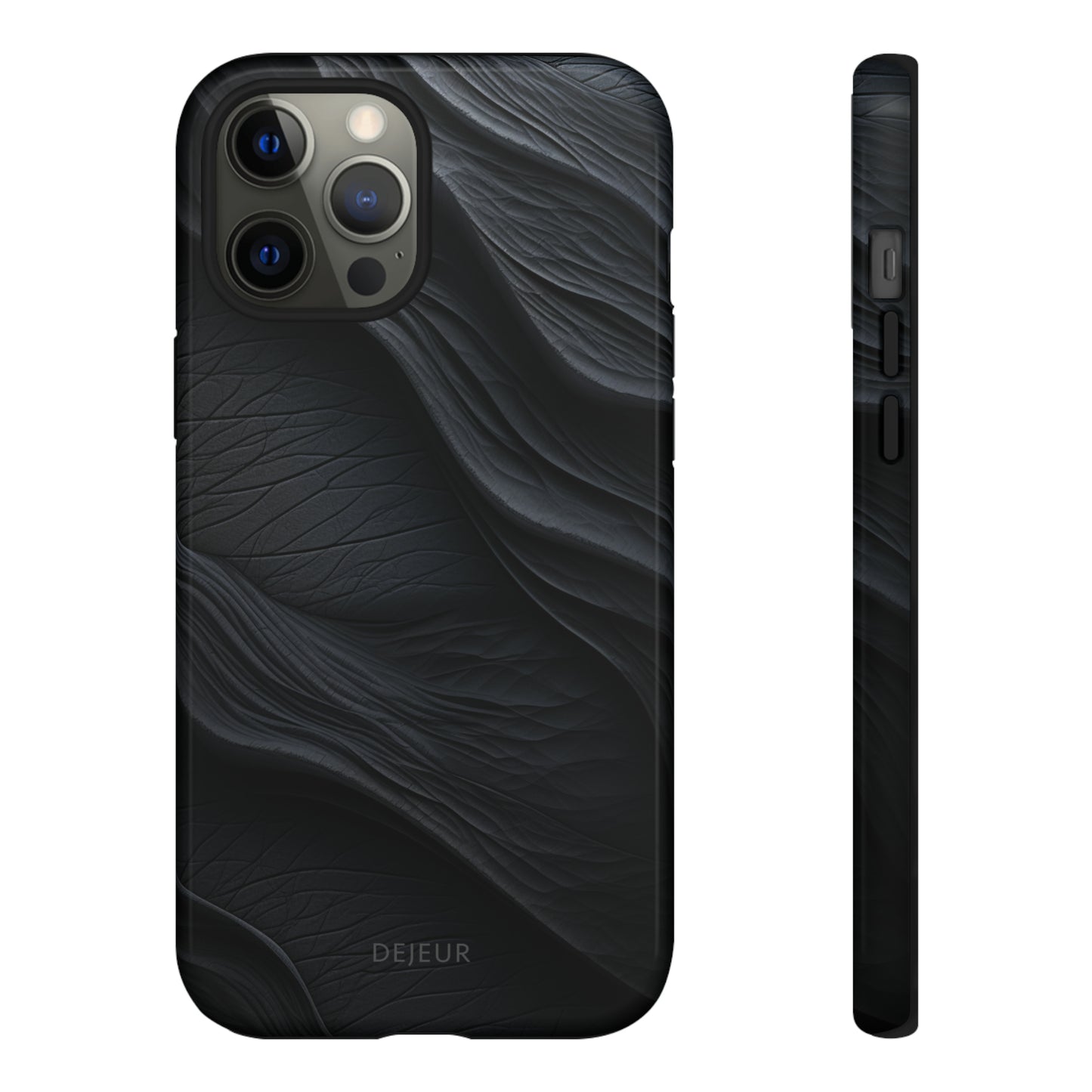 Charcoal Ripples - iPhone Tough Case