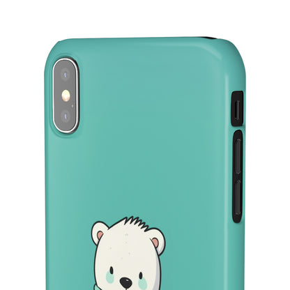 Aqua Coat Bear - iPhone Snap Case